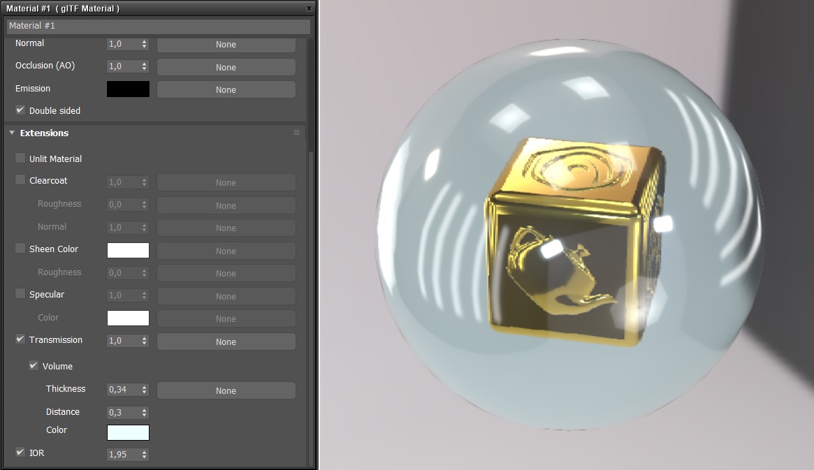 3ds Max 的 glTF 材质设置
