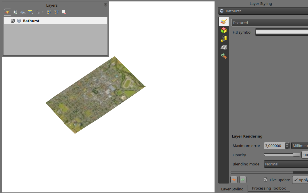 向QGIS添加新的3D瓷砖